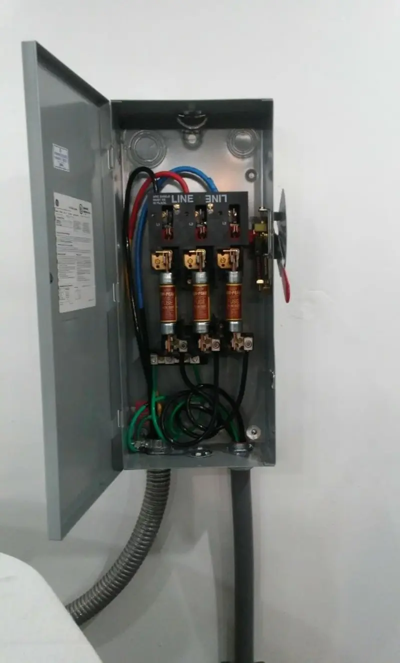 Three-phase disconnect switch installed for Electrical Wiring & Rewiring in Central Park