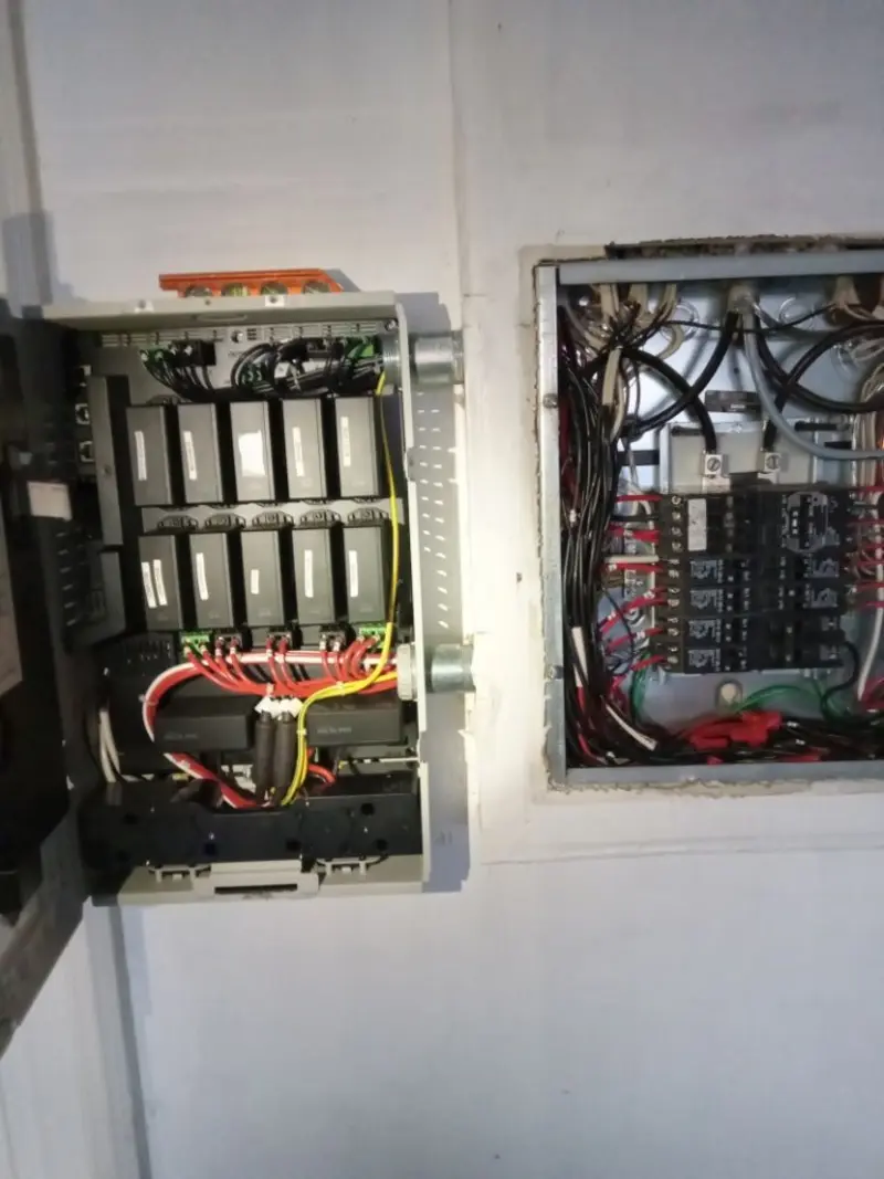 Electrical panel upgrade completed for Security Camera Wiring in Central Park